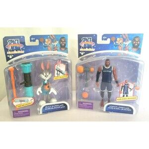 Space Jam Bugs Bunny Acme Blaster 3000 & Lebron James Acme B-ball Blocker Sealed